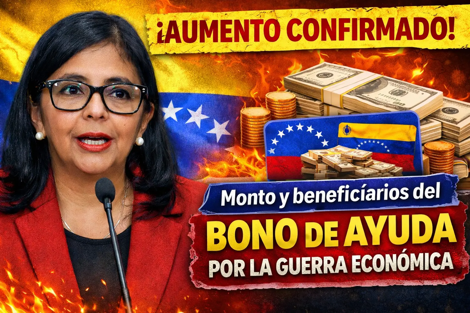 ¡Aumento confirmado! Monto y beneficiarios del Bono de Ayuda por la Guerra Económica